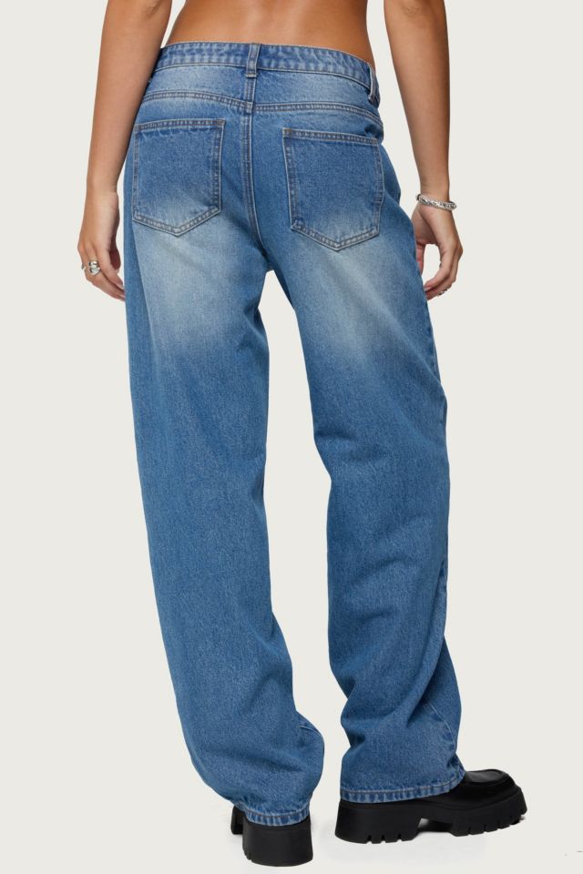 Edikted Rorie Mid Rise Straight Leg Jeans #4