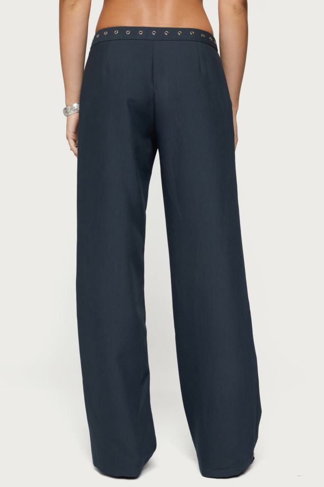 Edikted Ayve Eyelet Waist Straight Leg Pants #2