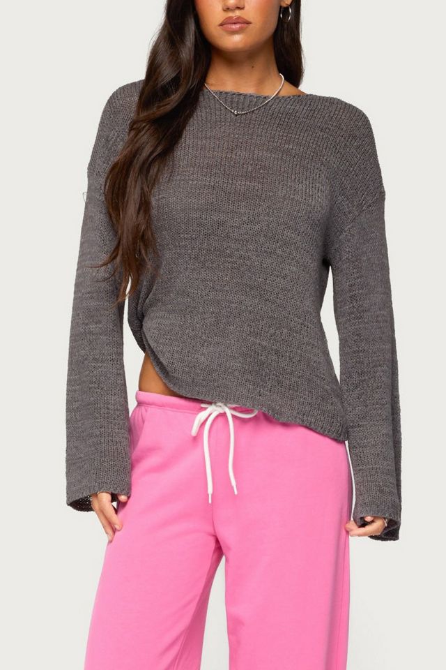 Edikted Drop Shoulder Light Knit Sweater #3