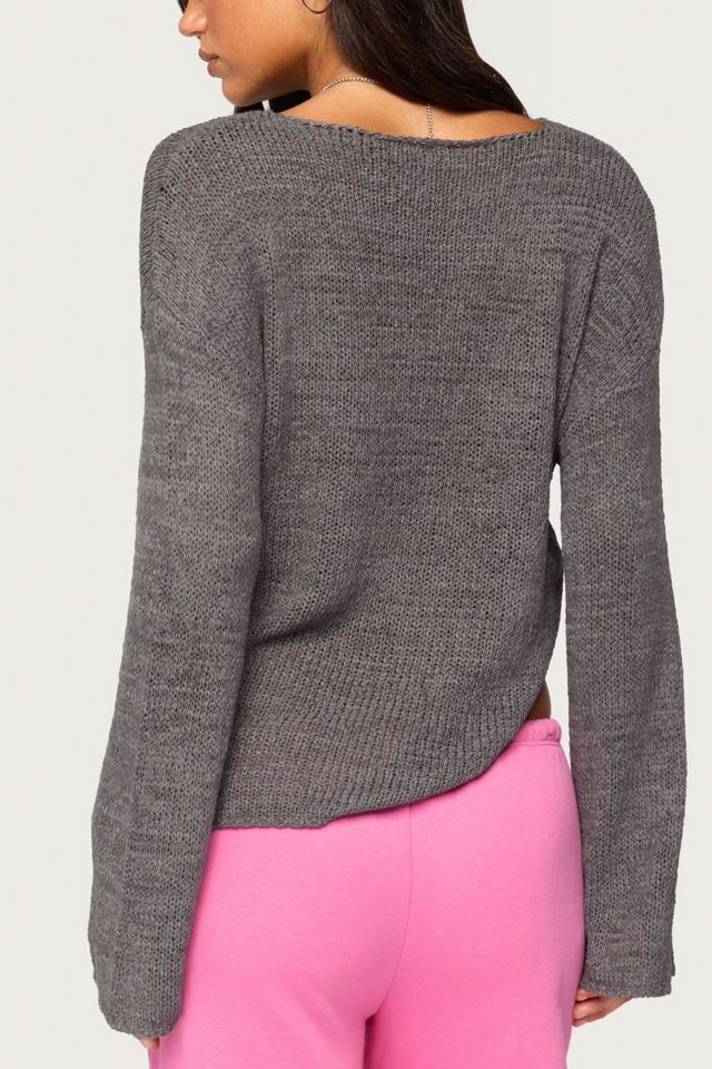 Edikted Drop Shoulder Light Knit Sweater #4