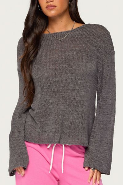 Edikted Drop Shoulder Light Knit Sweater