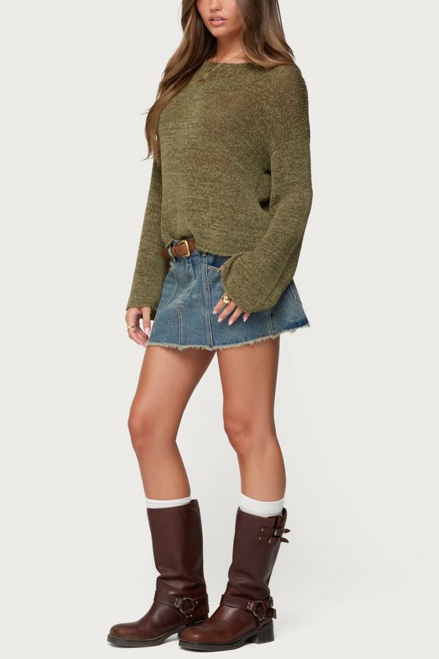 Edikted Drop Shoulder Light Knit Sweater #1
