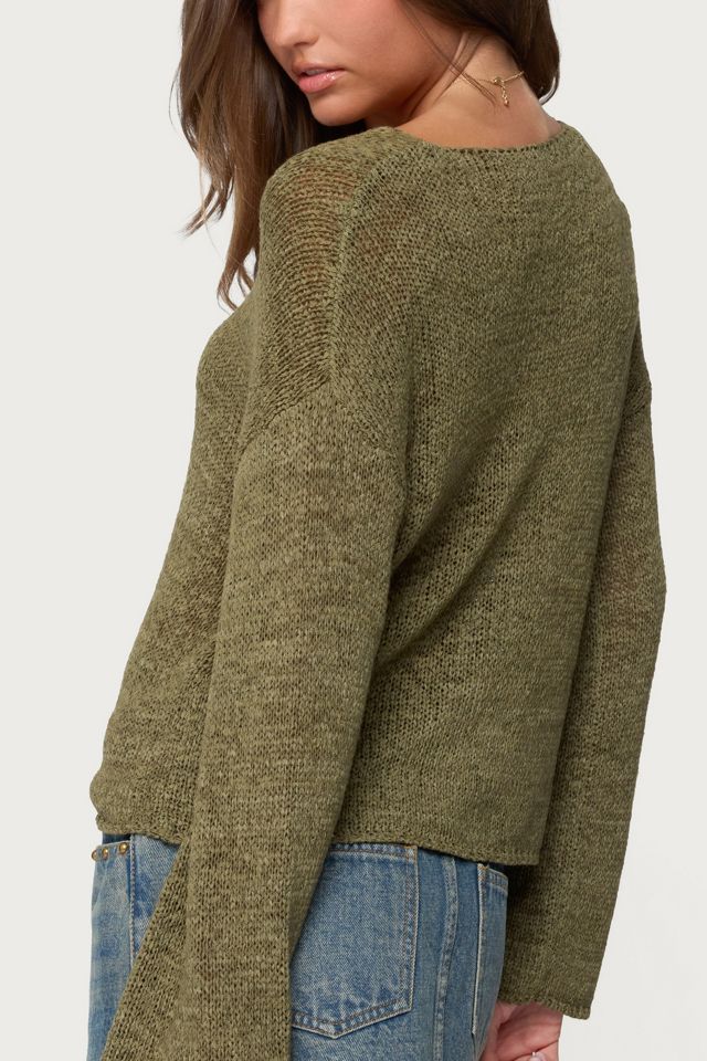 Edikted Drop Shoulder Light Knit Sweater #4