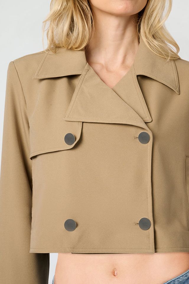 WeWoreWhat Cropped Trench Coat #1