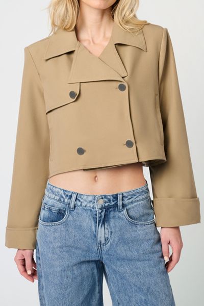 WeWoreWhat Cropped Trench Coat