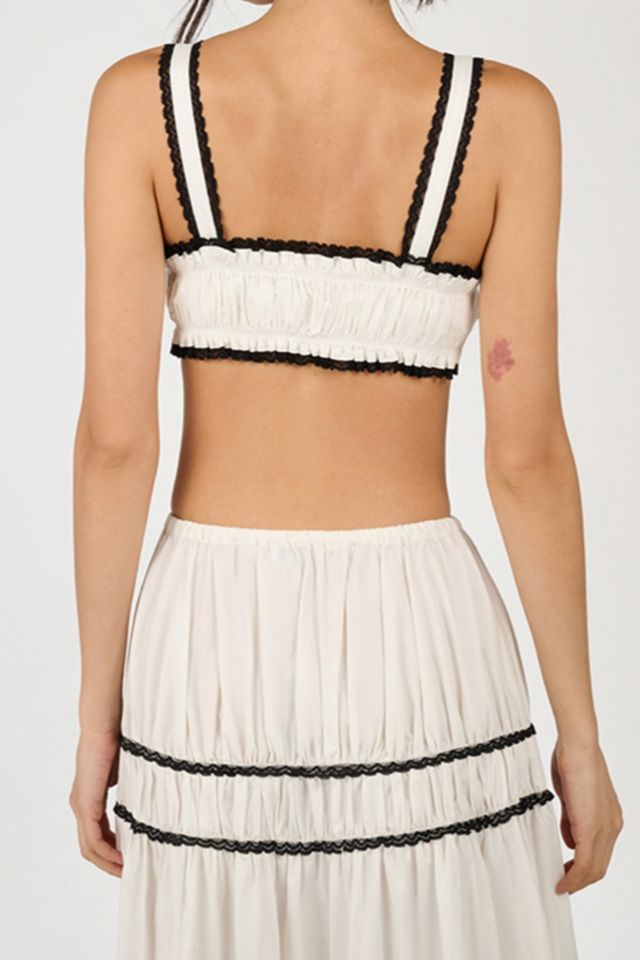 WeWoreWhat Ruched Crop Top #1