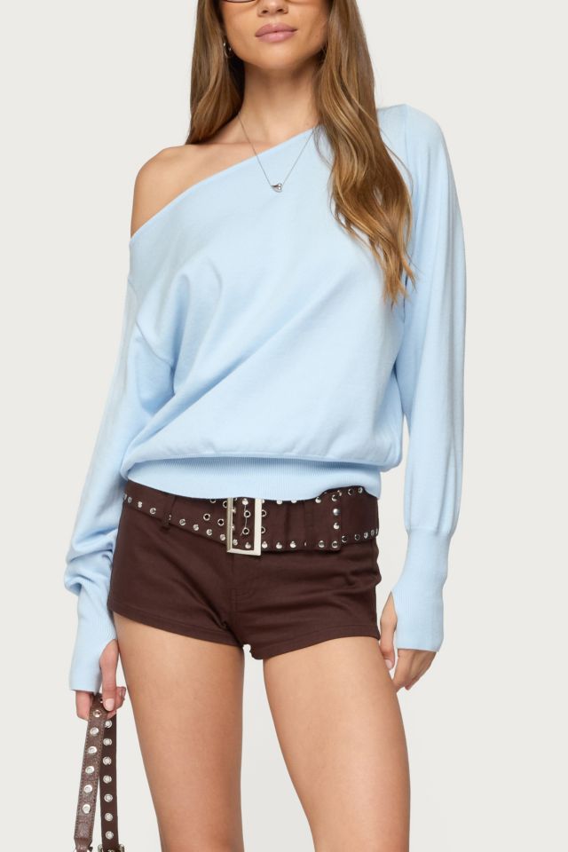 Edikted Off Shoulder Oversized Sweater #3