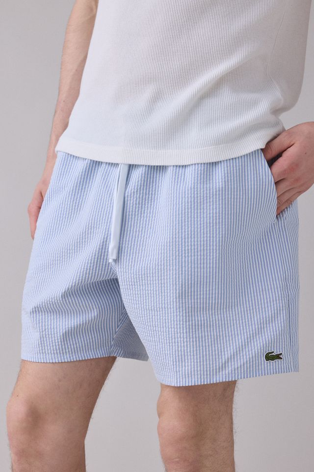 Short de bain à motif rayé Lacoste #1