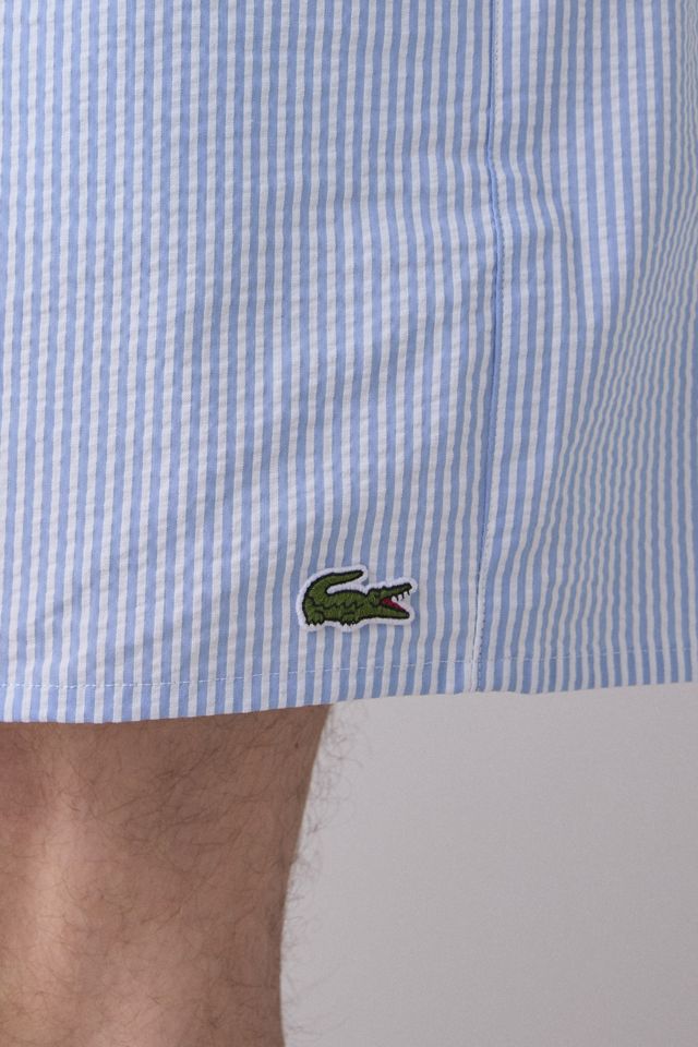 Short de bain à motif rayé Lacoste #4