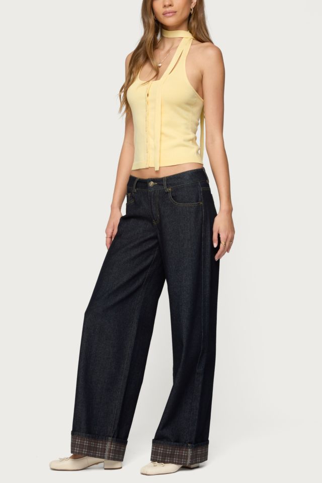 Edikted Two Piece Knit Halter Top #1
