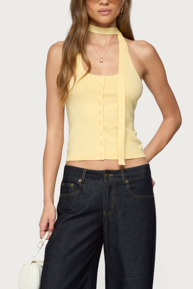 Edikted Two Piece Knit Halter Top #3