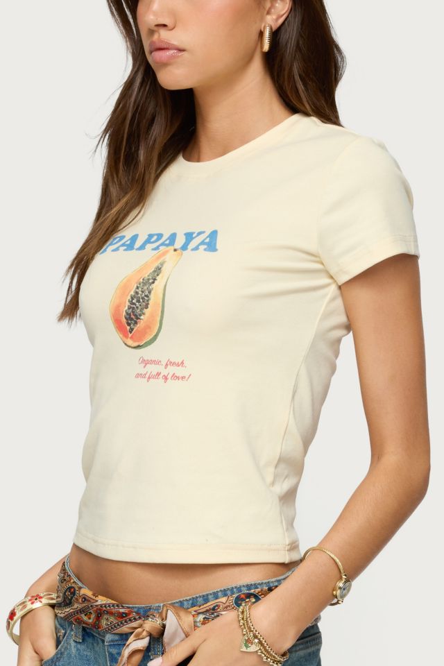 Edikted Papaya T Shirt #2