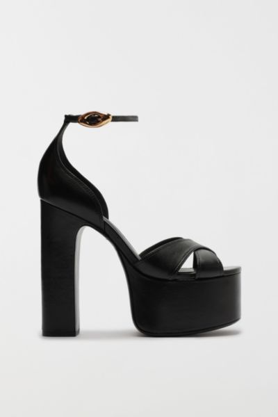 Schutz Jolene Platform Ankle Strap Sandal In Black