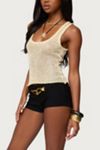 Edikted Eleora Sequin Knit Tank Top