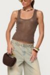 Edikted Eleora Sequin Knit Tank Top