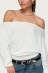 Edikted Nannie Off Shoulder Oversized Top