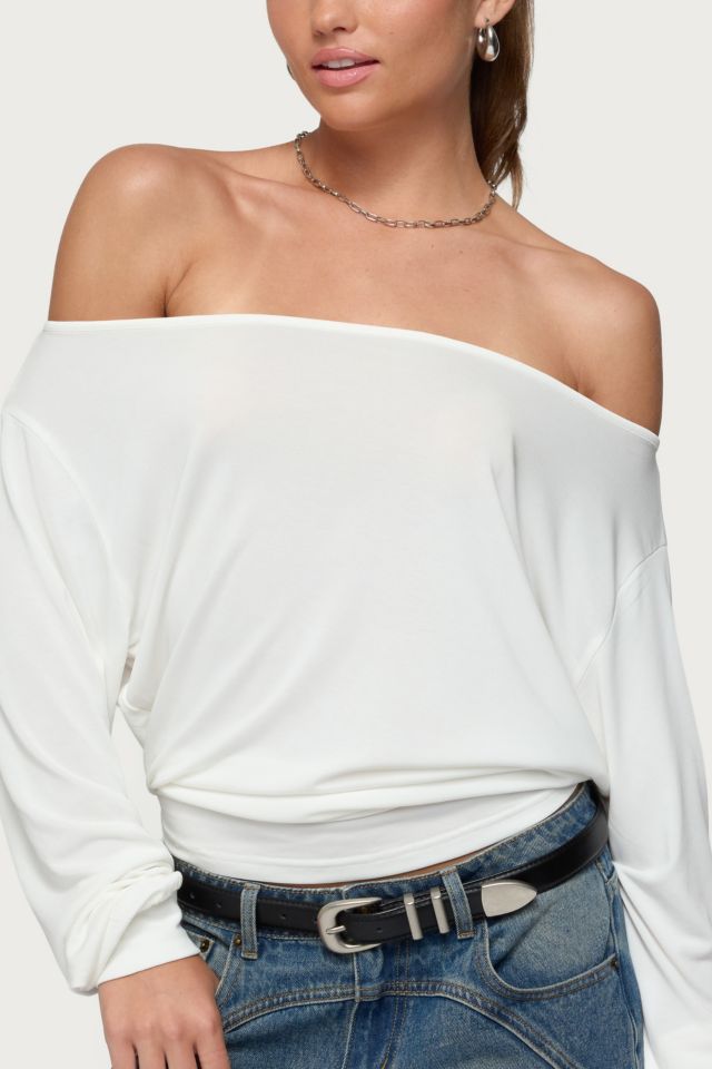 Edikted Nannie Off Shoulder Oversized Top #2