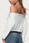 Edikted Nannie Off Shoulder Oversized Top