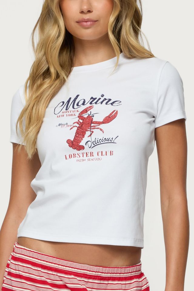 Edikted Lobster Club T Shirt #2