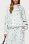 Edikted Ny Babe Polka Dot Hoodie