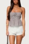 Edikted Zahara Gingham Babydoll Top