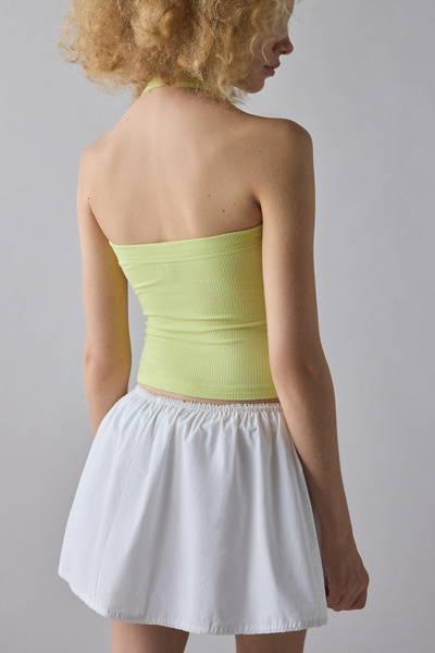 BDG Nova Ribbed Knit Cropped Halter Top