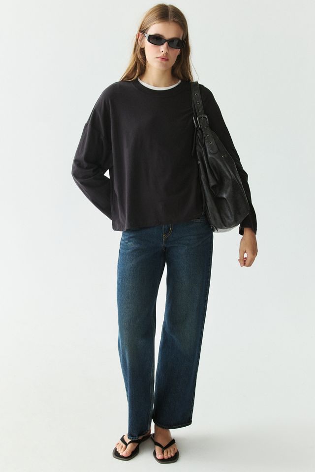BDG T-shirt ample à manches longues Spill The Tee #1