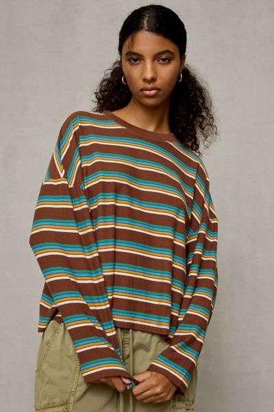 BDG Boxy Long Sleeve Spill The Tee