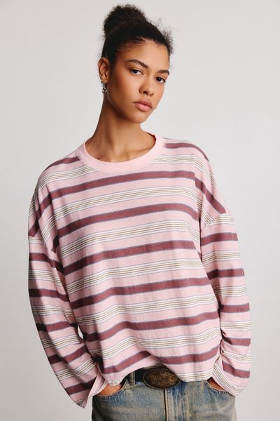 BDG Boxy Long Sleeve Spill The Tee