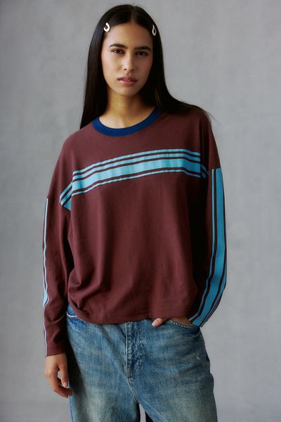 BDG Boxy Long Sleeve Spill The Tee