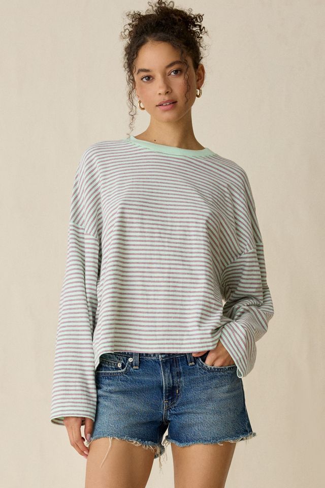 BDG Boxy Long Sleeve Spill The Tee | Urban Outfitters
