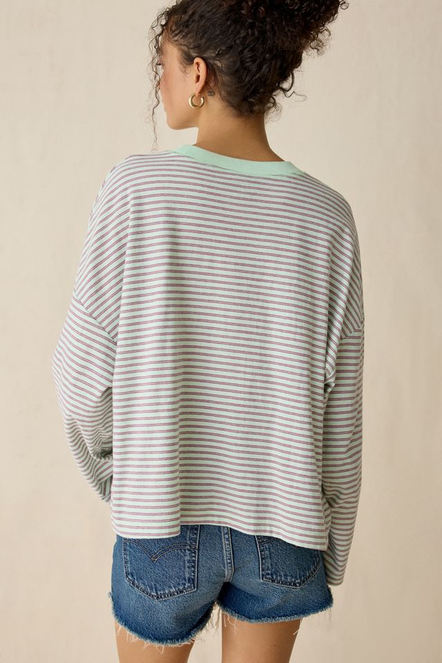 BDG Boxy Long Sleeve Spill The Tee | Urban Outfitters
