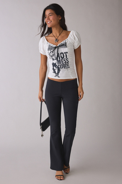 Kimchi Blue Hot Mess Express Graphic Puff Sleeve Tee