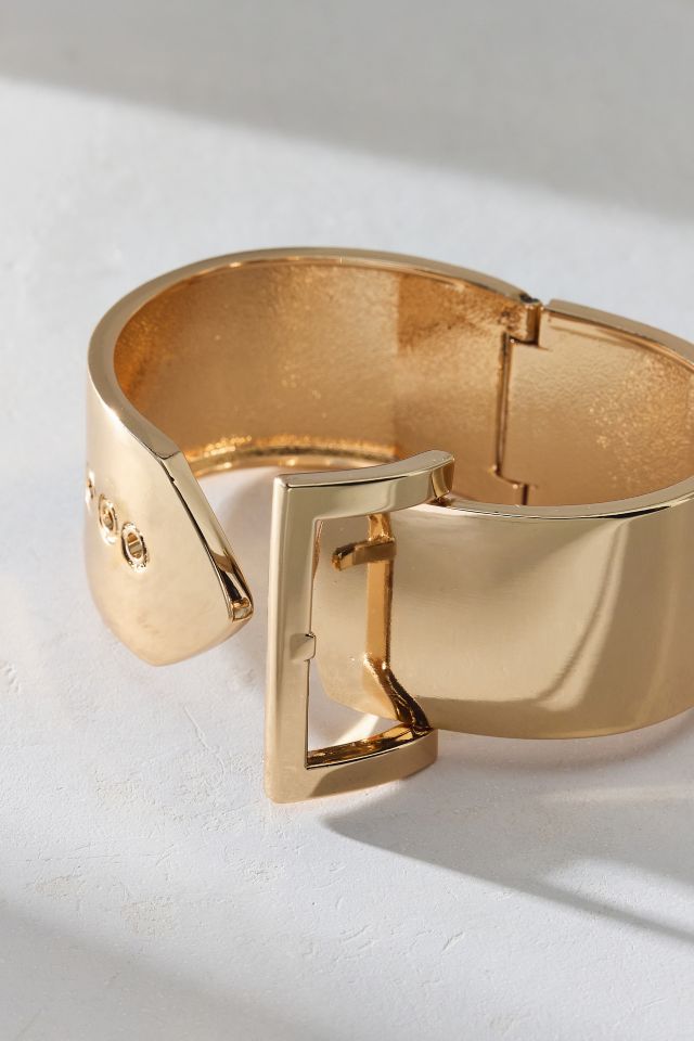 Belted Metal Bangle Bracelet #1