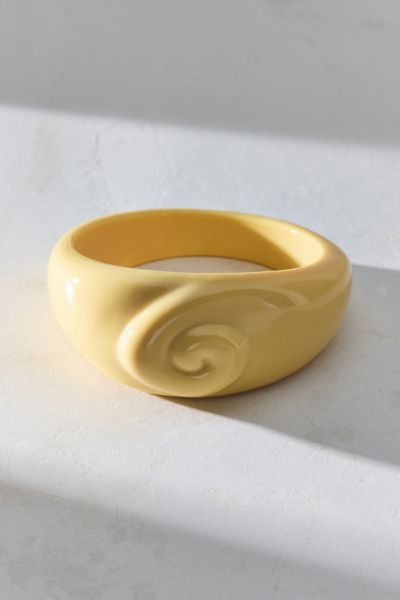 Megara Swirl Acrylic Bangle Bracelet
