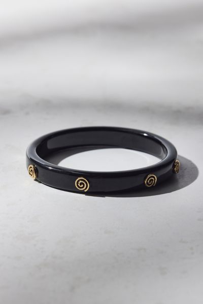 Metallic Swirl Bangle Bracelet