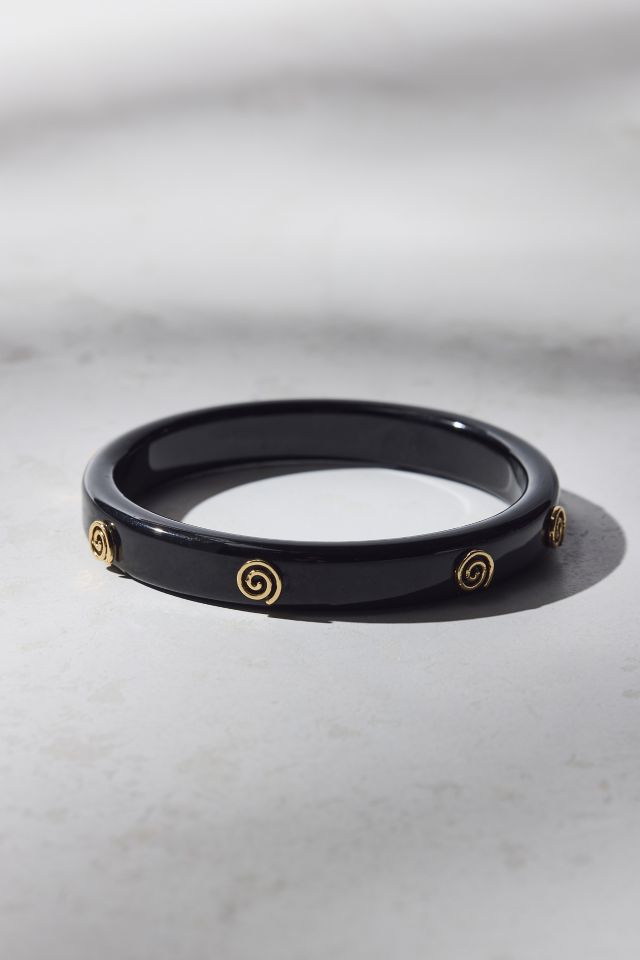 Metallic Swirl Bangle Bracelet #1
