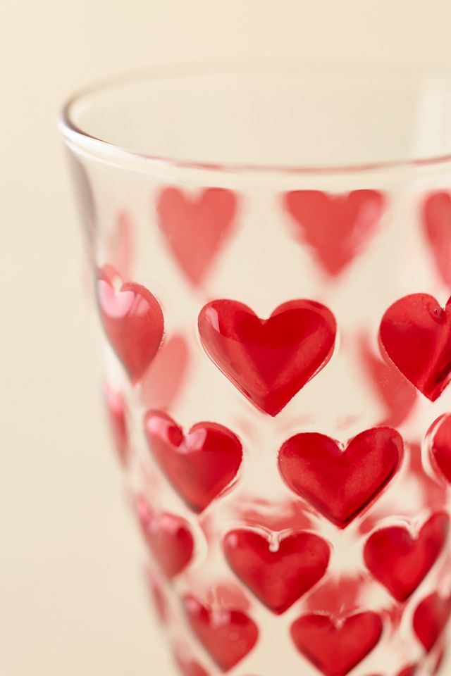 For Love & Lemons UO Exclusive Heart Drinking Glass #1