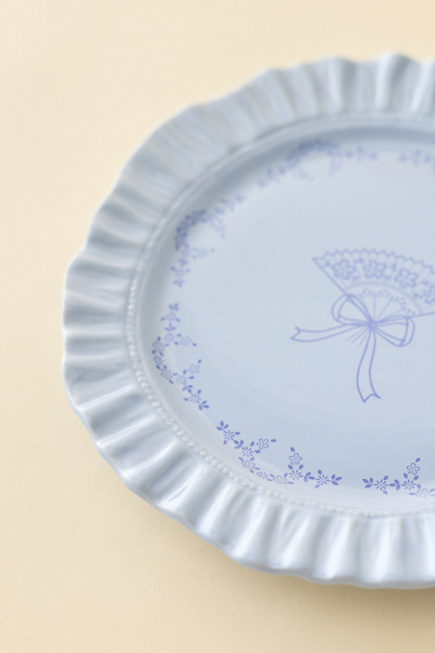 For Love & Lemons UO Exclusive Ruffle Ceramic Side Plate