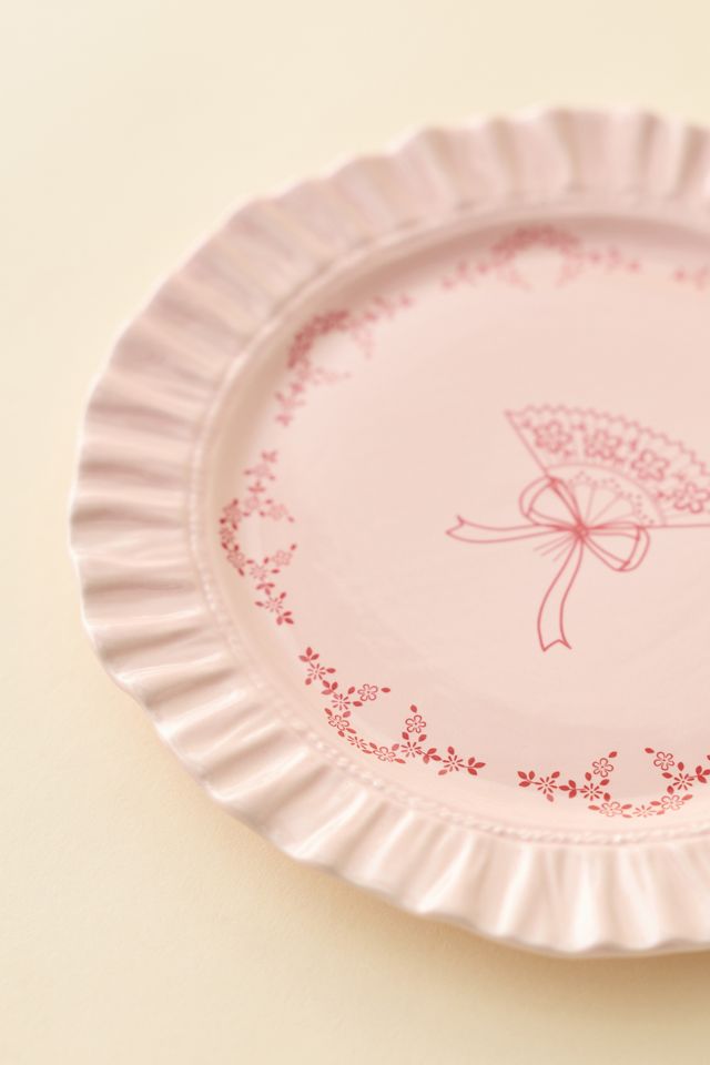 For Love & Lemons UO Exclusive Ruffle Ceramic Side Plate #1