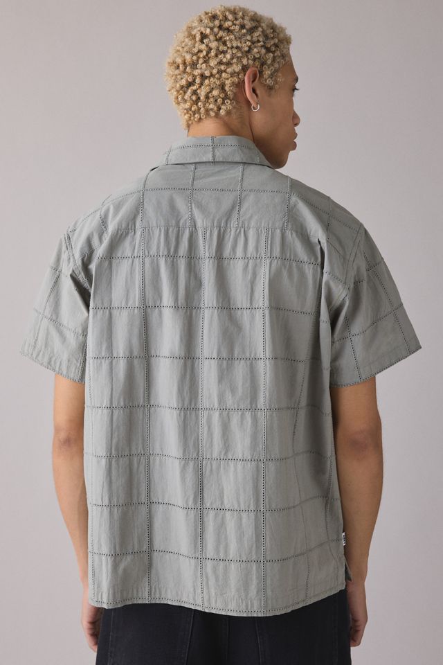 OBEY Angelo Woven Windowpane Short Sleeve Shirt #1
