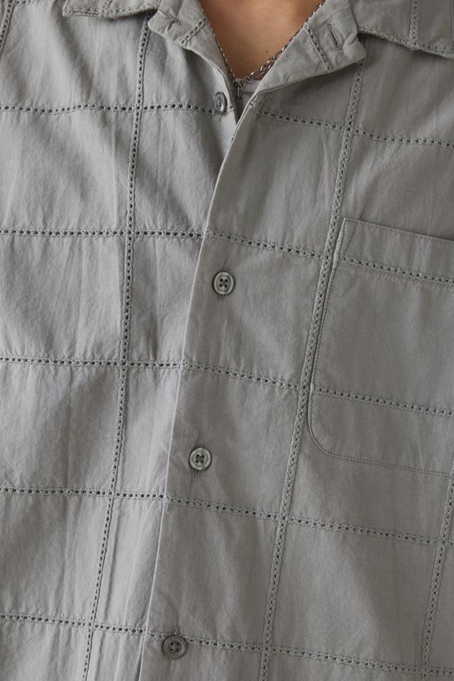 OBEY Angelo Woven Windowpane Short Sleeve Shirt #3