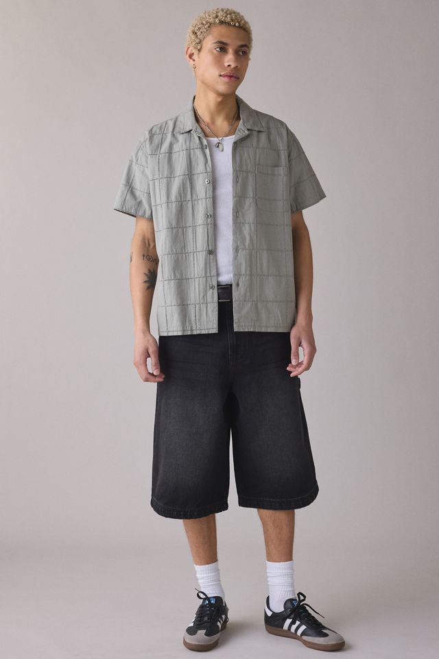 OBEY Angelo Woven Windowpane Short Sleeve Shirt #4