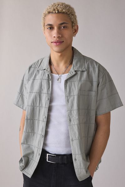 OBEY Angelo Woven Windowpane Short Sleeve Shirt