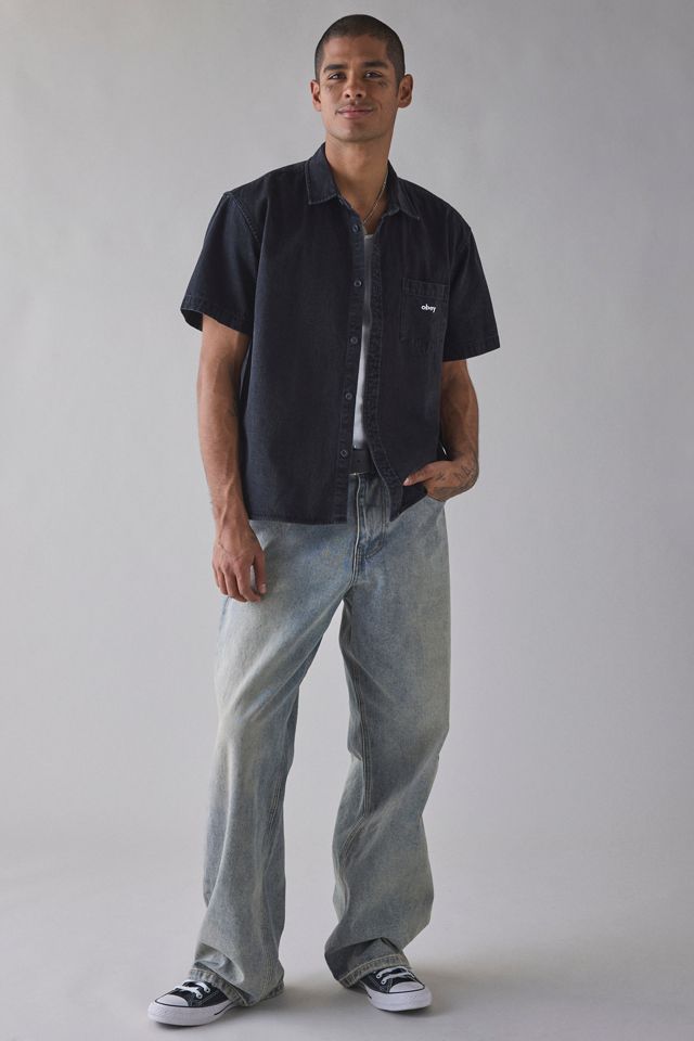 Chemise en denim à manches courtes Owens OBEY #2