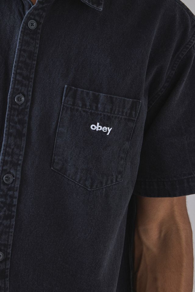 Chemise en denim à manches courtes Owens OBEY #3