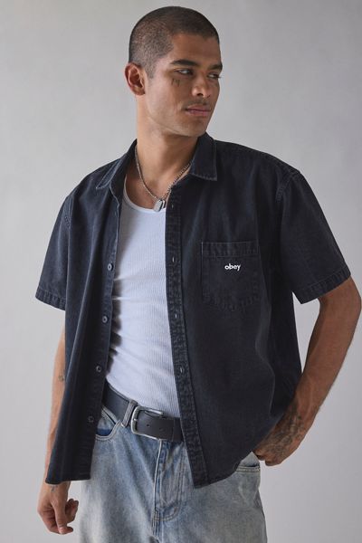 OBEY Owens Short Sleeve Denim Shirt