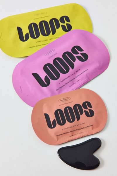 Loops Beauty Sculpt & Glow Hydrogel Mask & Gua Sha Set