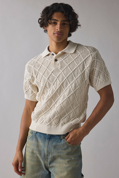 セオリー WAVE BOUCLE BOY POLO W ニット アイボリー Theory - Theory セオリー ポロシャツ ブラウン系 サイズ:M | 25春夏