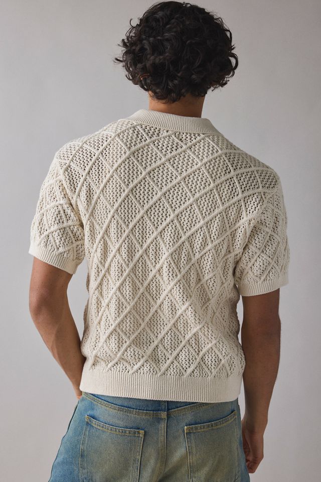 OBEY Eryk Short Sleeve Polo Sweater #1